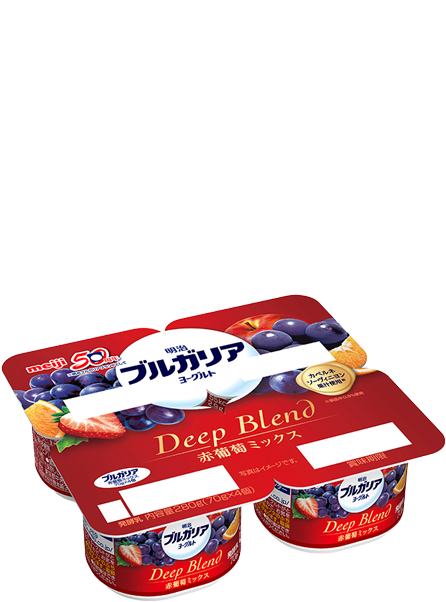Meiji Bulgaria Yogurt Deep Blend Red Grape Mix 70g×4