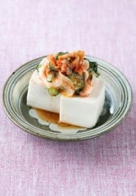 玉ねぎヨーグルトとキムチ豆腐