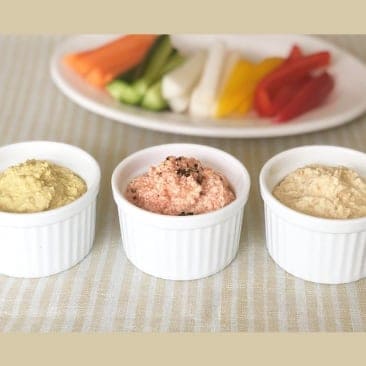 水切りいらずのおからヨーグルトディップ3種