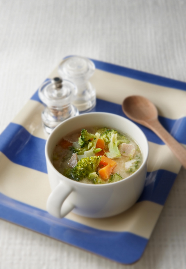 たっぷり野菜のヨーグルトスープ