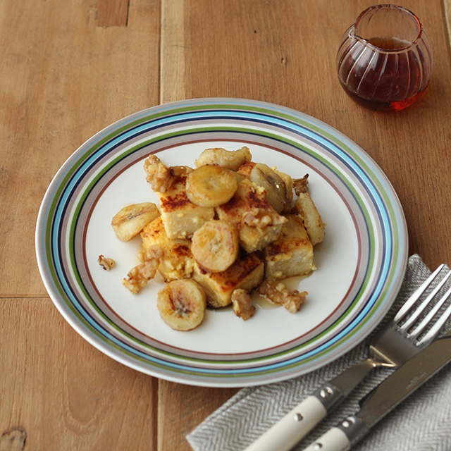 高野豆腐のバナナフレンチトースト ヨーグルトレシピ 明治ブルガリアヨーグルト俱楽部 株式会社 明治