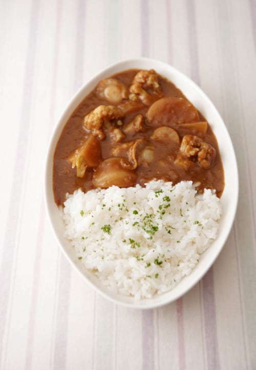 帆立とカブとカリフラワーのカレー