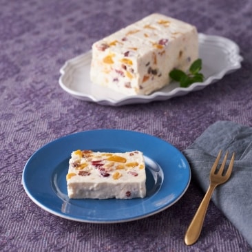 ドライフルーツレアチーズケーキ風