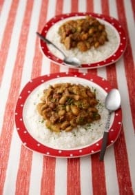 豚肉とミックスビーンズのヨーグルトドライカレー