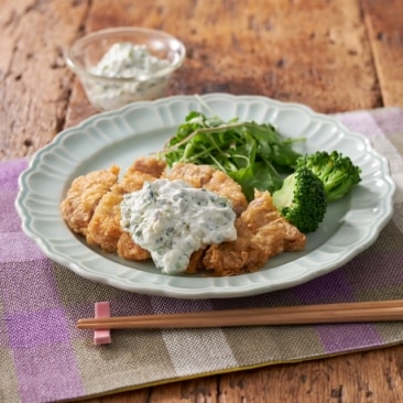 ねぎヨーグルトでポーク南蛮