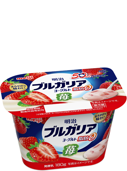 Meiji Bulgaria Yogurt Zero-Fat Strawberry 180g