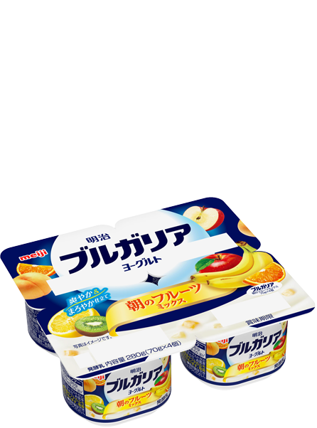 Meiji Bulgaria Yogurt Morning Fruits Mix 70g×4