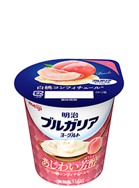 明治ブルガリアヨーグルト あじわい芳醇 白桃コンフィチュール110g