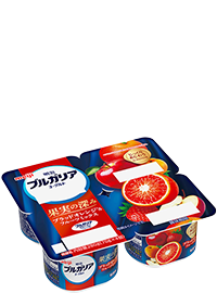 明治ブルガリアヨーグルト 果実の深み ブラッドオレンジ&フルーツミックス70g×4