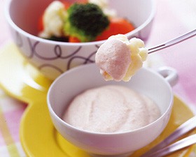 これからの季節は、温野菜にヨーグルトソース