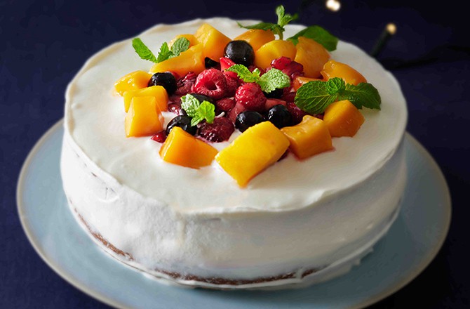 炊飯器でクリスマスケーキ