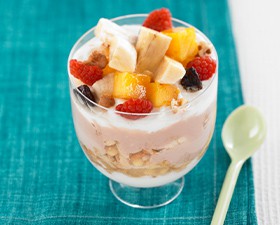 子どものテンションが上がる！ パフェ風朝ごはん