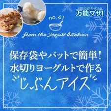 保存袋やバットで簡単！水切りヨーグルトで作る“じぶんアイス”