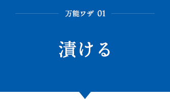 万能ワザ01「漬ける」