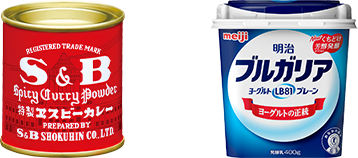 S&B 赤缶カレー粉 x 明治ブルガリアヨーグルト