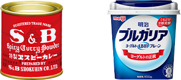 S&B 赤缶カレー粉 x 明治ブルガリアヨーグルト