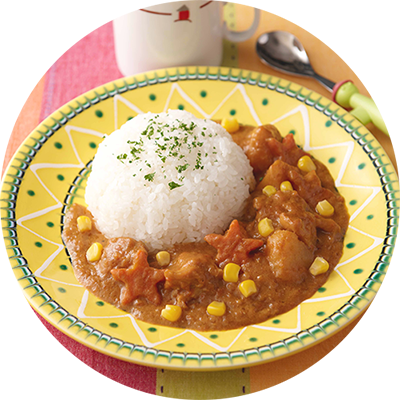 星型にんじんのお子様カレー