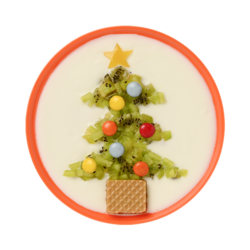 クリスマスツリー 作ってみよう ヨーグルトアート Design Your Yogurt つくろう ヨーグルトの新しいおいしさ 株式会社 明治
