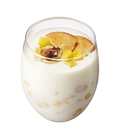 さつま芋とコーンのクルミヨーグルト 試してみよう ヨーグルトトッピング Design Your Yogurt つくろう ヨーグルトの新しいおいしさ 株式会社 明治 さつま芋とコーンのクルミヨーグルト 試してみよう ヨーグルトトッピング Design Your Yogurt つくろう ヨーグルトの新しいおいしさ 株式会社 明治