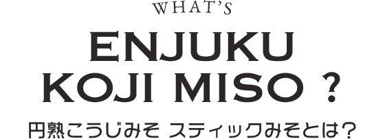 円熟こうじみそ スティックみそとは？