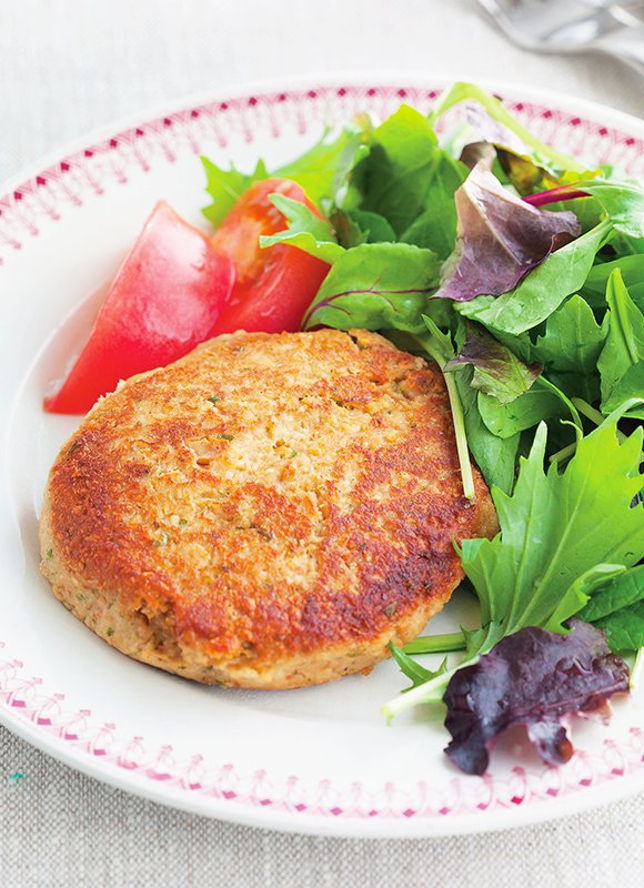 煎り大豆とツナのバーグ