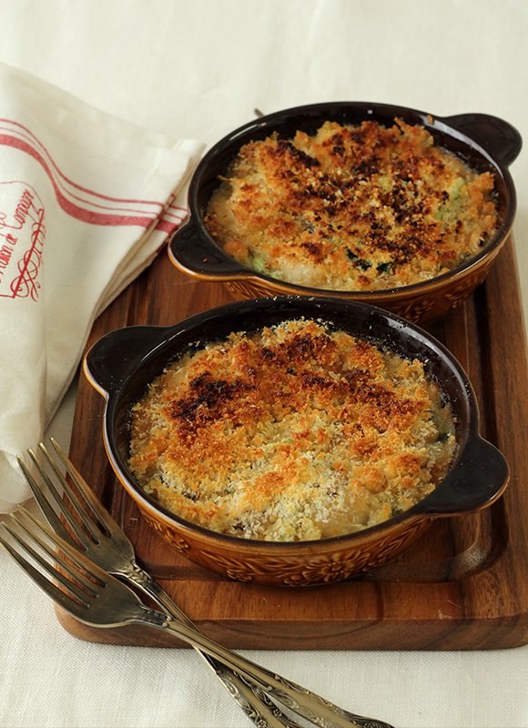 ホタテときのこの和風グラタン