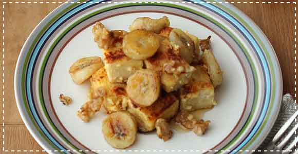 高野豆腐のバナナフレンチトースト